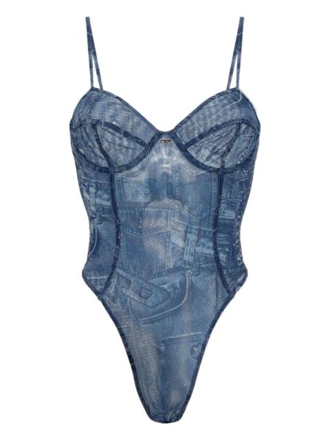 Diesel print bridget-dnm bodysuit