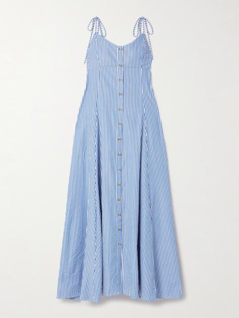 CALA de la CRUZ Daphne printed jersey maxi dress - 25A036 | REVERSIBLE