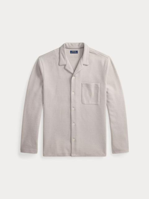 Polo Ralph Lauren Herringbone-Knit Pajama Shirt