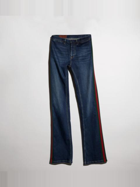 Cotton denim pants with Web