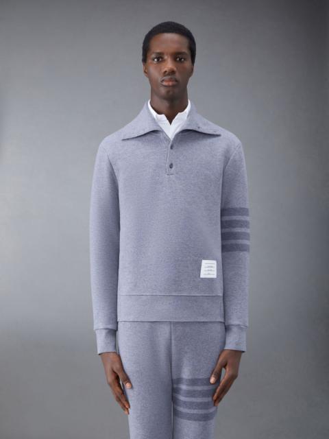 Wool Loopback 4-Bar Funnel Neck Pullover