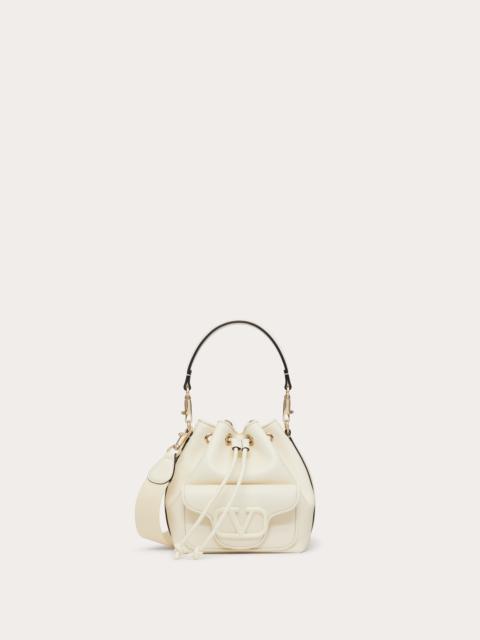 Valentino VALENTINO GARAVANI LOCÒ CALFSKIN BUCKET BAG