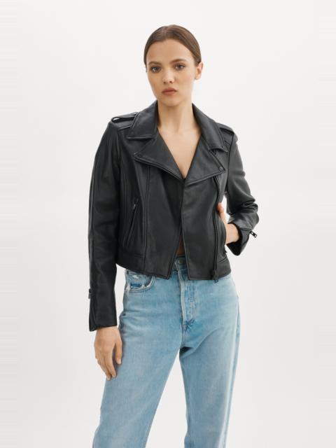 LAMARQUE DONNA | Iconic Leather Jacket Black Hardwarre