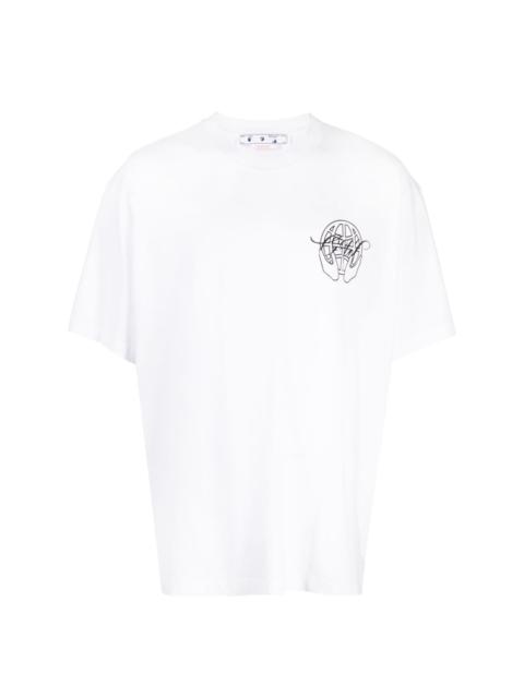 Off-White Hand Arrow logo-print T-shirt | REVERSIBLE