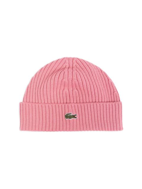 logo-embroidered knit hat