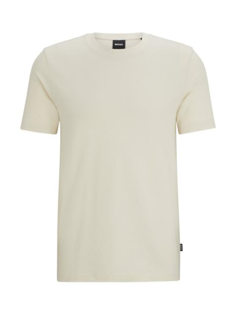 BOSS T-SHIRT WITH BUBBLE-JACQUARD STRUCTURE