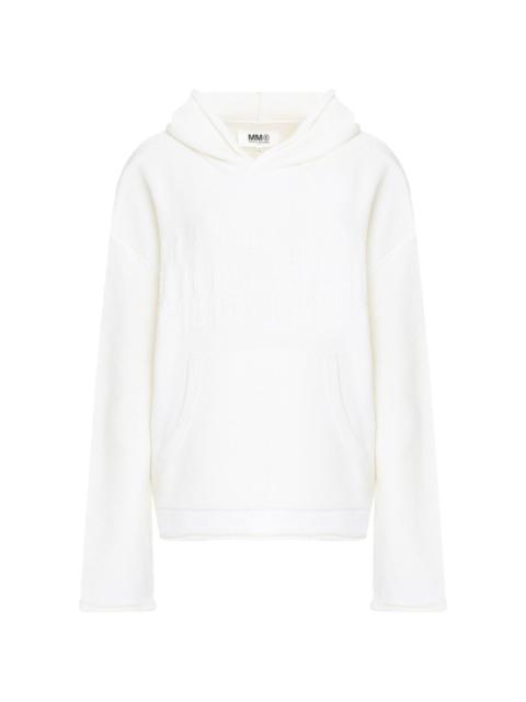 MM6 Maison Margiela pockets knitted hoodie