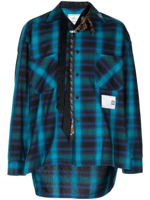 Maison MIHARAYASUHIRO plaid-check print cotton shirt