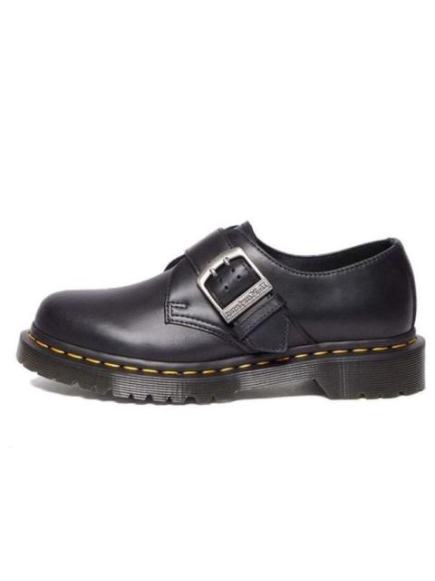 Dr. Martens (WMNS) Dr. Martens 1461 Buckle Pull Up Leather Oxford Shoes 'Black' 31040001