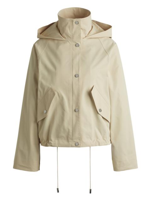 BOSS HOODED PARKA JACKET IN WATER-REPELLENT FABRIC