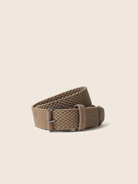 ZEGNA BEIGE RAYON BELT