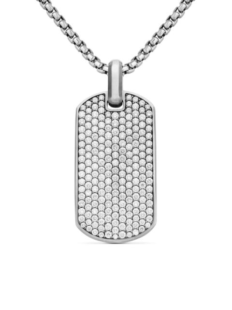 DAVID YURMAN Men's Chevron Tag in Sterling Silver - Silver