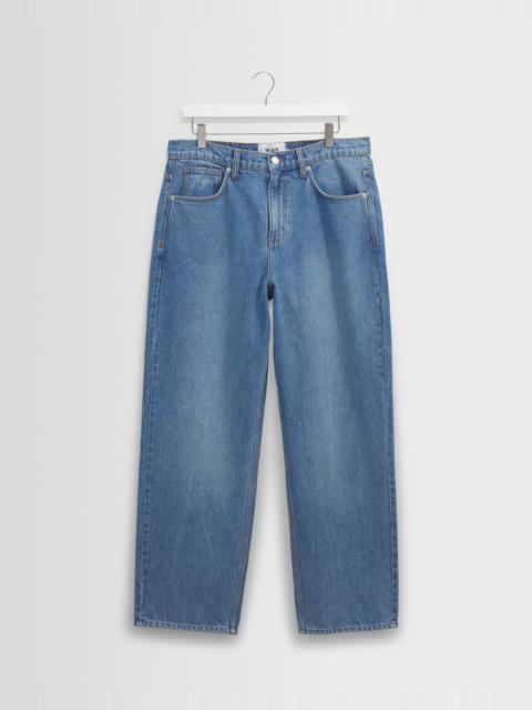 Wax London Felix - Vintage Antique Blue Loose Fit Denim Jeans