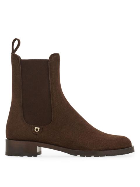 FERRAGAMO Women's Briuli 20MM Suede Chelsea Boots - Testa Di Moro