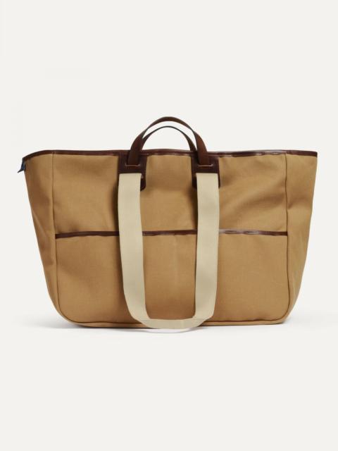 Bleu de Chauffe MÉLO 48H TOTE BAG   -  CAMEL