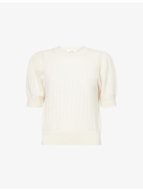 FRAME The Ladder Pointelle Cashmere Knitted Jumper