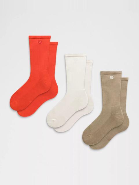 lululemon Unisex Daily Essential Crew Socks *3 Pack
