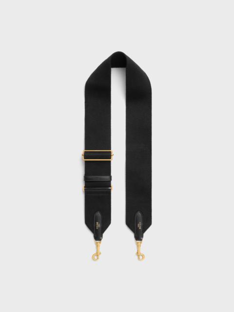CELINE adjustable strap in wool with GOLD FINISHING
