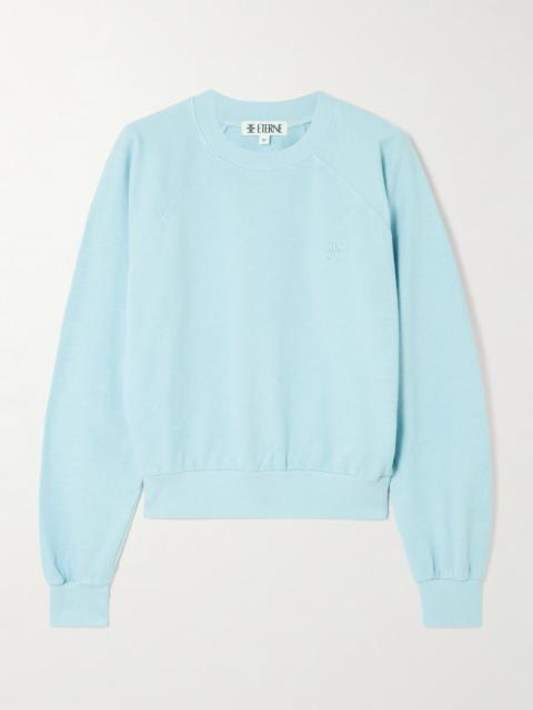 ÉTERNE Sonny Embroidered Cotton-jersey Sweatshirt
