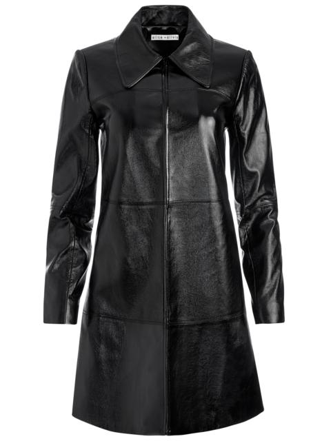 Alice + Olivia LOGAN VEGAN LEATHER COAT