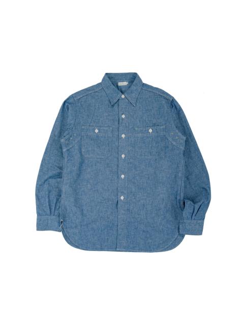 Warehouse & Co. Lot. 3064 Ventilation Triple Stitch Chambray Shirt Sax