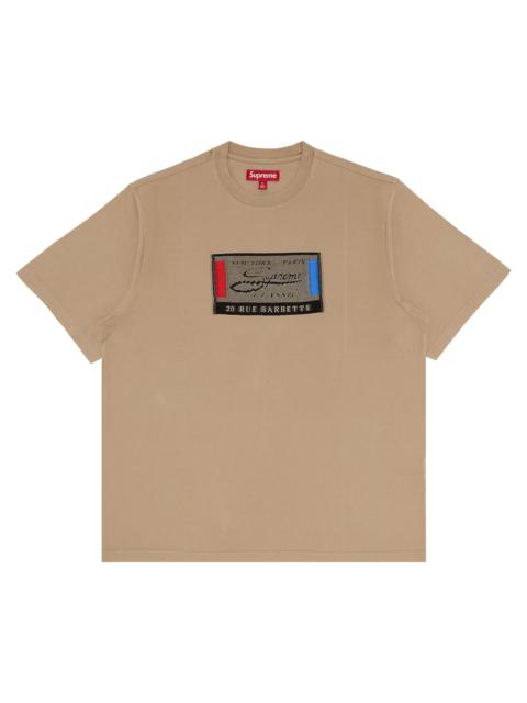 Supreme Intarsia Label Short-Sleeve Top 'Tan'