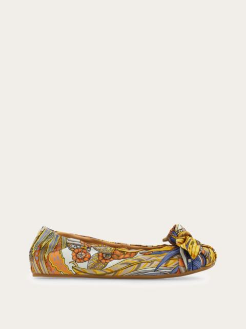 FERRAGAMO Bow embellished ballet flat