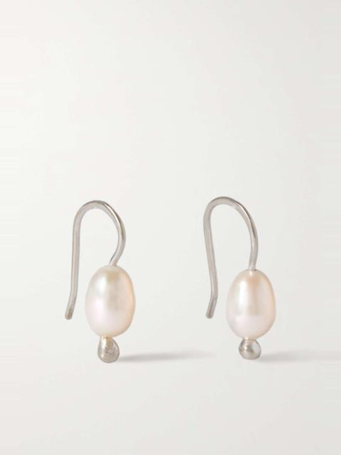 Sophie Buhai Mermaid silver and pearl earrings