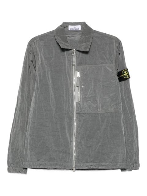 Stone Island zip-fastening patch-pocket shirt jacket
