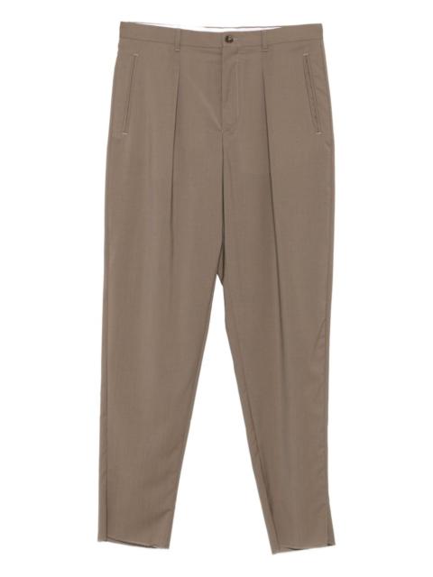 EMPORIO ARMANI pleated straight-leg trousers