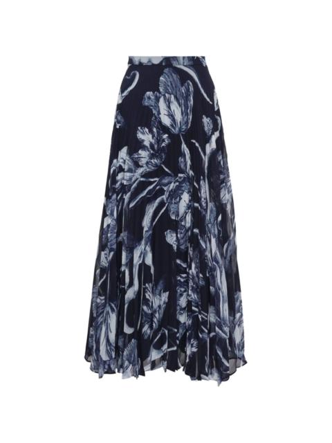 Erdem pleated midi skirt