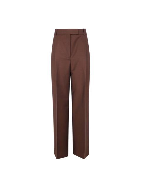 pleated-details trousers