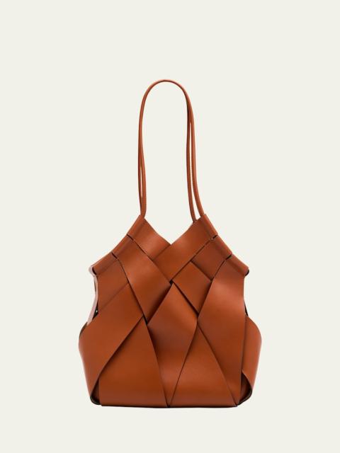 ULLA JOHNSON Charlotte Woven Leather Shoulder Bag