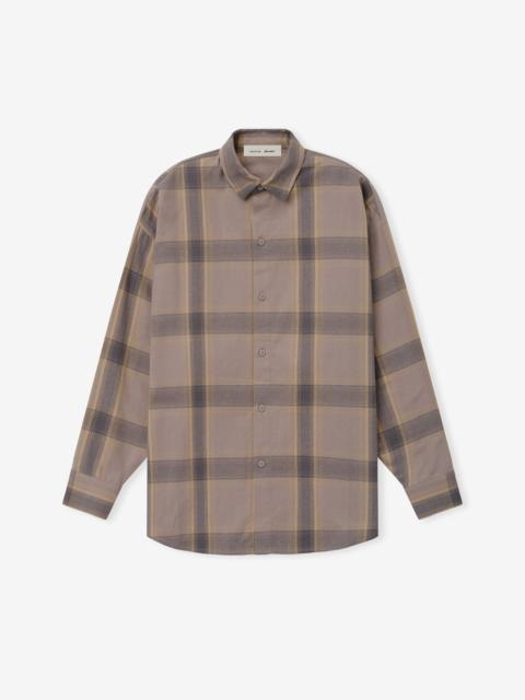 ESSENTIALS Womens Flannel Button Up Shirt