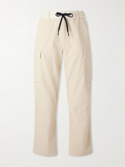 Moncler Grenoble Straight-Leg Cotton-Corduroy Drawstring Cargo Trousers