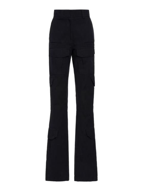 Givenchy Utility Pocket Cotton Bootcut Pants black