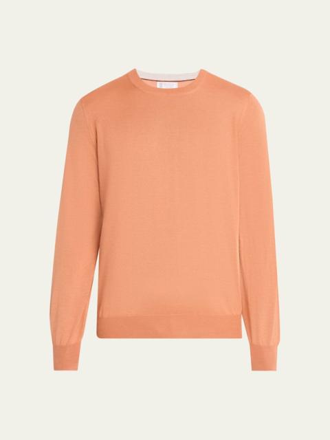Brunello Cucinelli Men's Cashmere Knit Crewneck Sweater