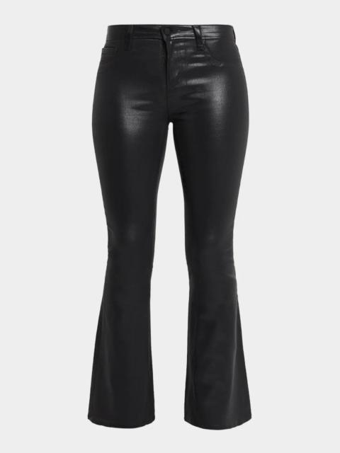 L'AGENCE Marty High-Rise Coated Flare Jeans