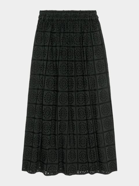 Rails Dax Cotton Eyelet Maxi Skirt