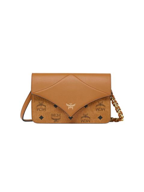 MCM Diamond Mini Visetos & Leather Shoulder Bag