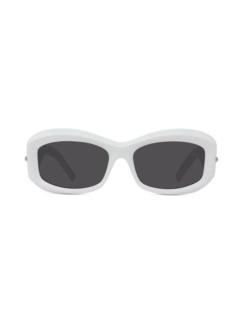 Givenchy 56mm Square Sunglasses in White /Smoke at Nordstrom