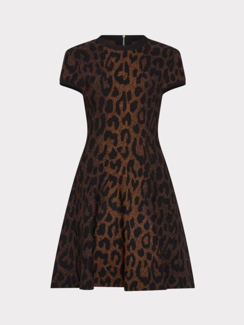 MILLY Honor Leopard Mini Dress