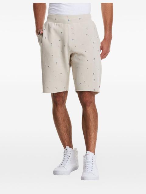 Champion Reverse Weave paint-splatter shorts