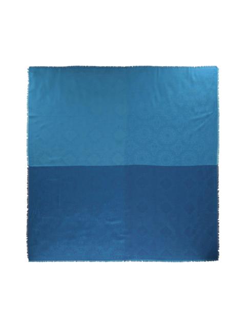 Givenchy Patchwork Woven Shawl 'Blue'