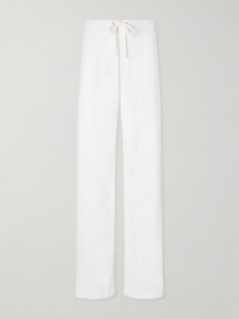 JAMES PERSE Cotton-terry Wide-leg Track Pants