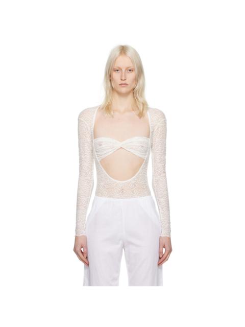 beaufille White Baes Bodysuit