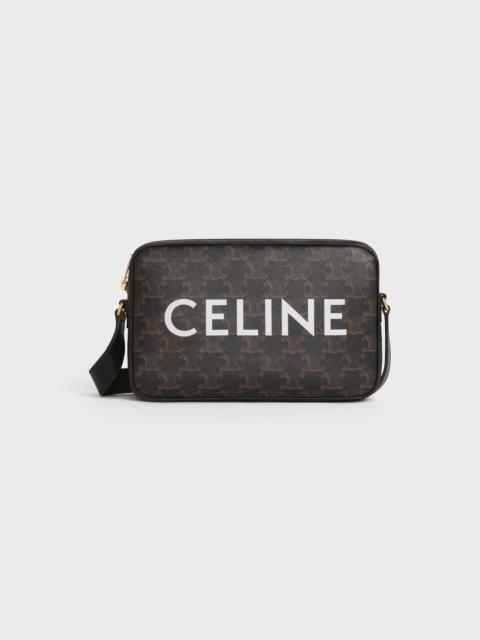 Medium Messenger Bag in Triomphe Canvas with Celine Print