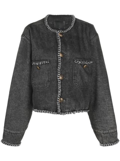 R13 R13 Chain-embellished Denim Jacket
