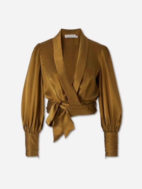 Zimmermann SILK WRAP BLOUSE