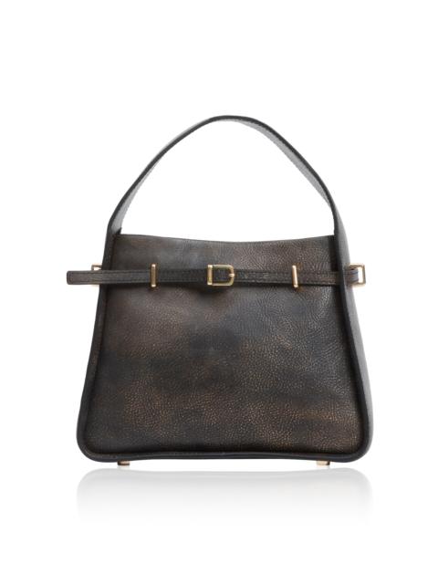 SIMKHAI River Small Leather Bucket Bag brown